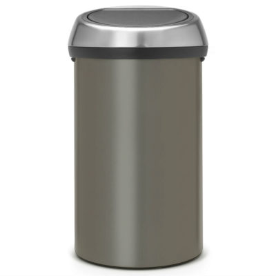 Brabantia 60L Touch Bin – Platinum